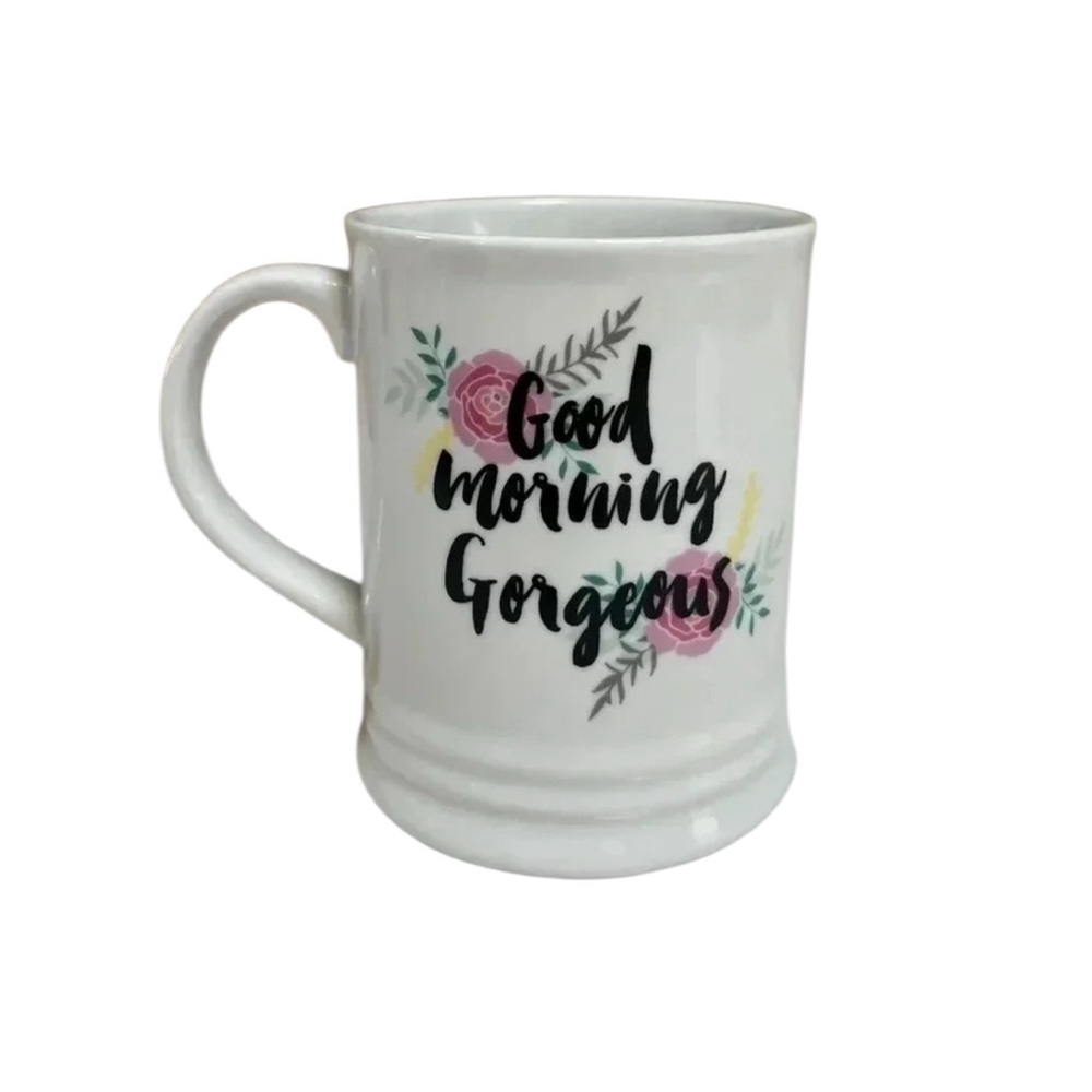 Fringe Good Morning Gorgeous Floral‎ Graphic Coffee Mug Cup